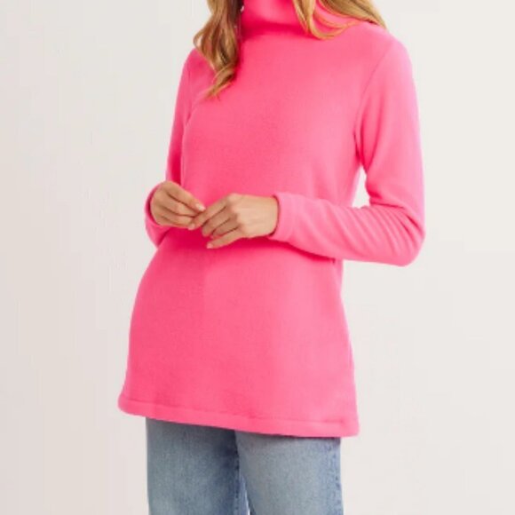Dudley Stephens Baldwin Turtleneck In Terry Fleece Pink Size SZ S Small - Picture 3 of 14